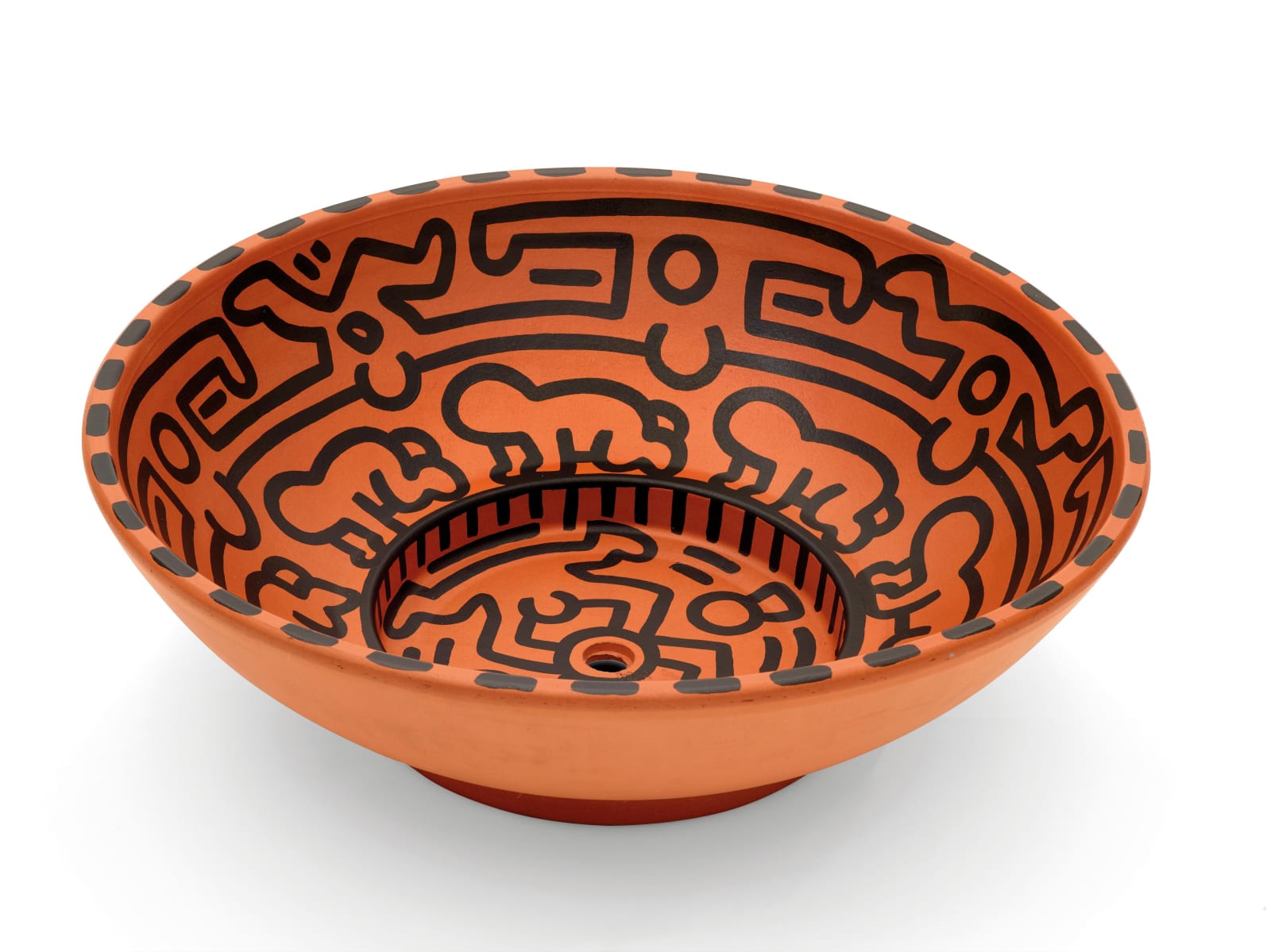 Keith Haring, Untitled (Gallery 121 | Terracotta Centrepiece), 1989