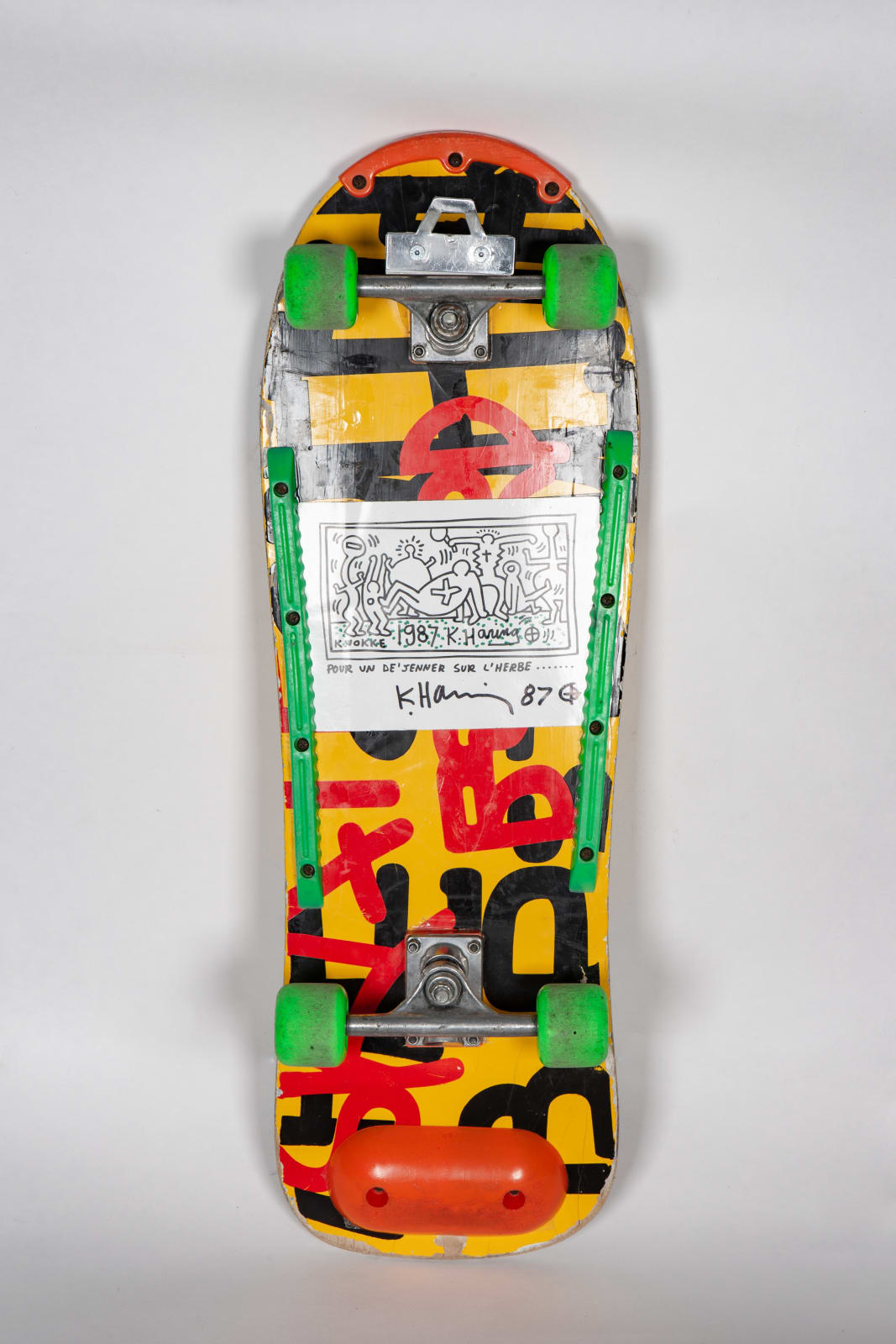Keith Haring, Untitled ('Skateboard Lovers' - Knokke), 1987