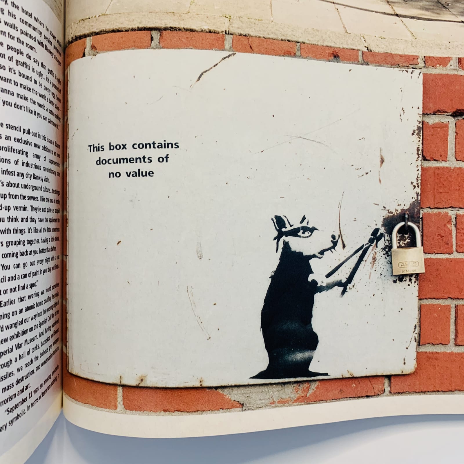 Banksy, Bizarre Magazine (Banksy stencil issue), 2002