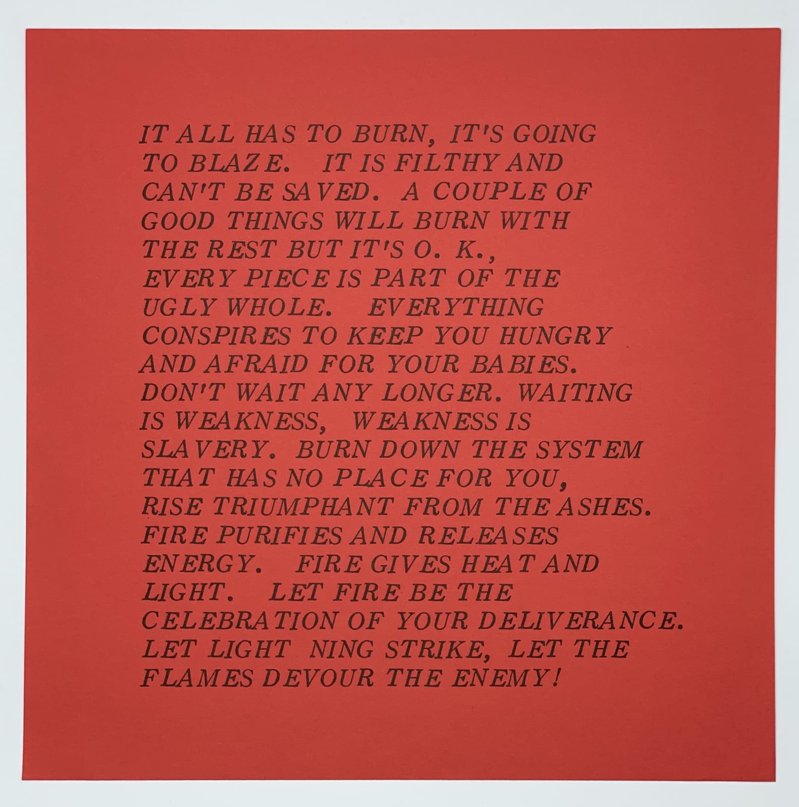 Jenny Holzer, Inflammatory Essays, 1979-1982