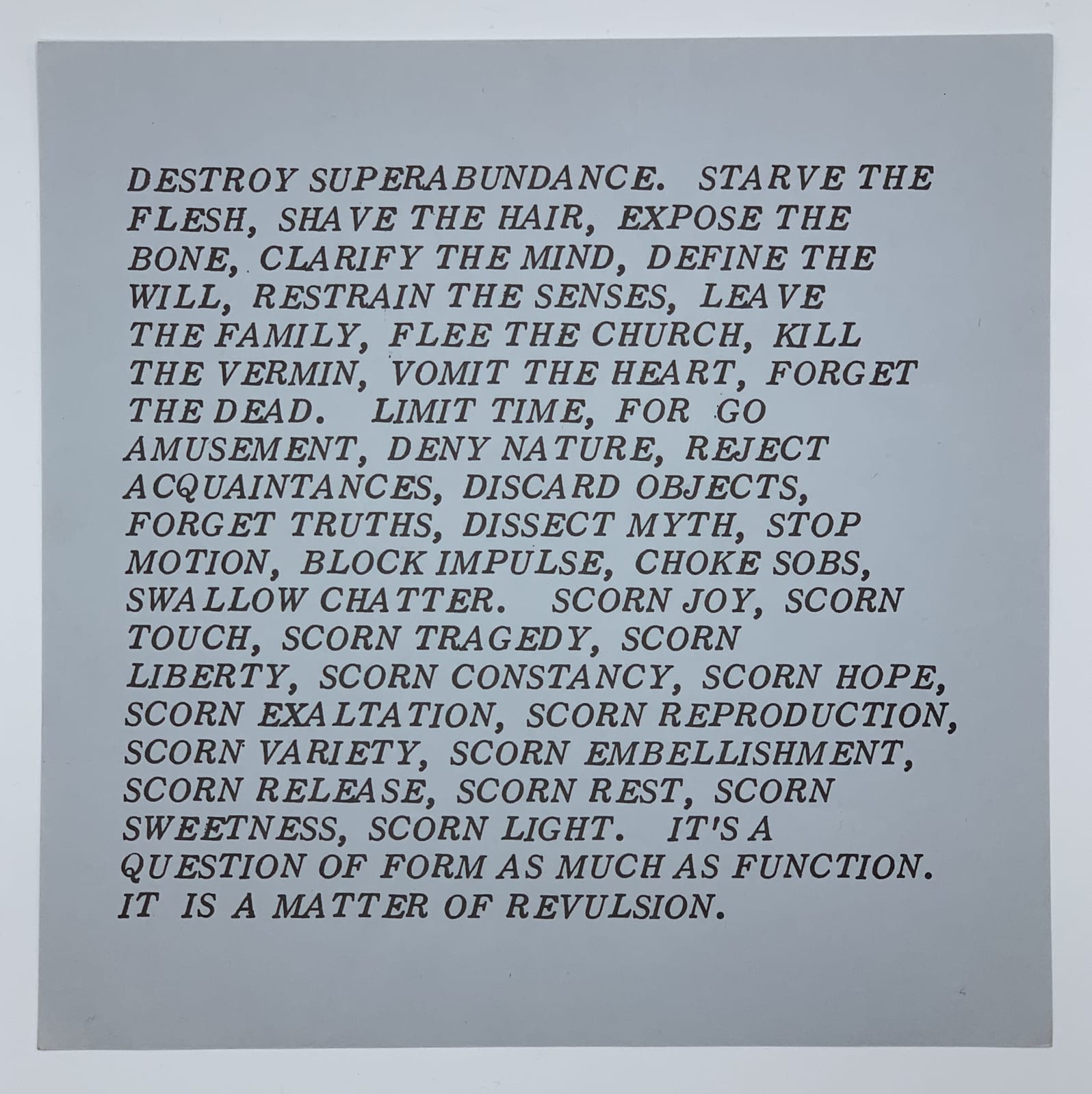 Jenny Holzer, Inflammatory Essays, 1979-1982