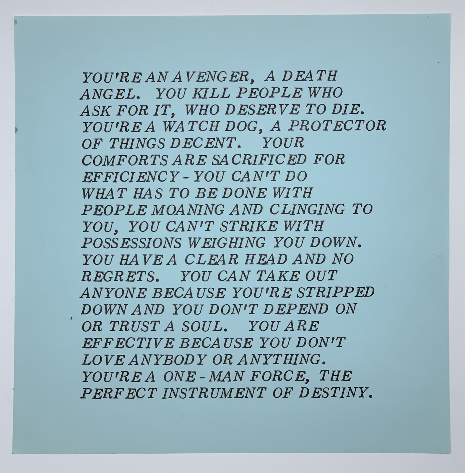 Jenny Holzer, Inflammatory Essays, 1979-1982