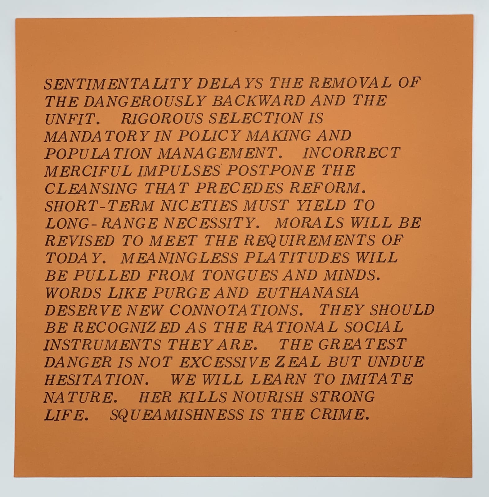 Jenny Holzer, Inflammatory Essays, 1979-1982