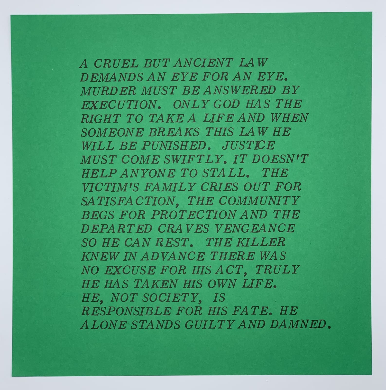 Jenny Holzer, Inflammatory Essays, 1979-1982