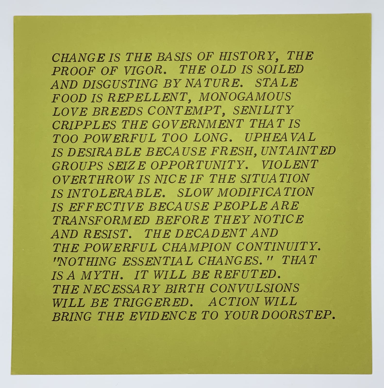 Jenny Holzer, Inflammatory Essays, 1979-1982