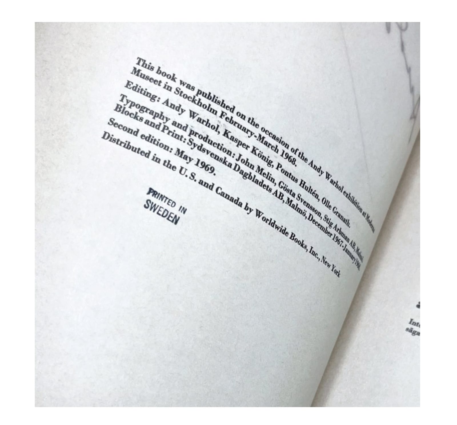 Andy Warhol, Andy Warhol (Moderna Museet - Signed), 1969