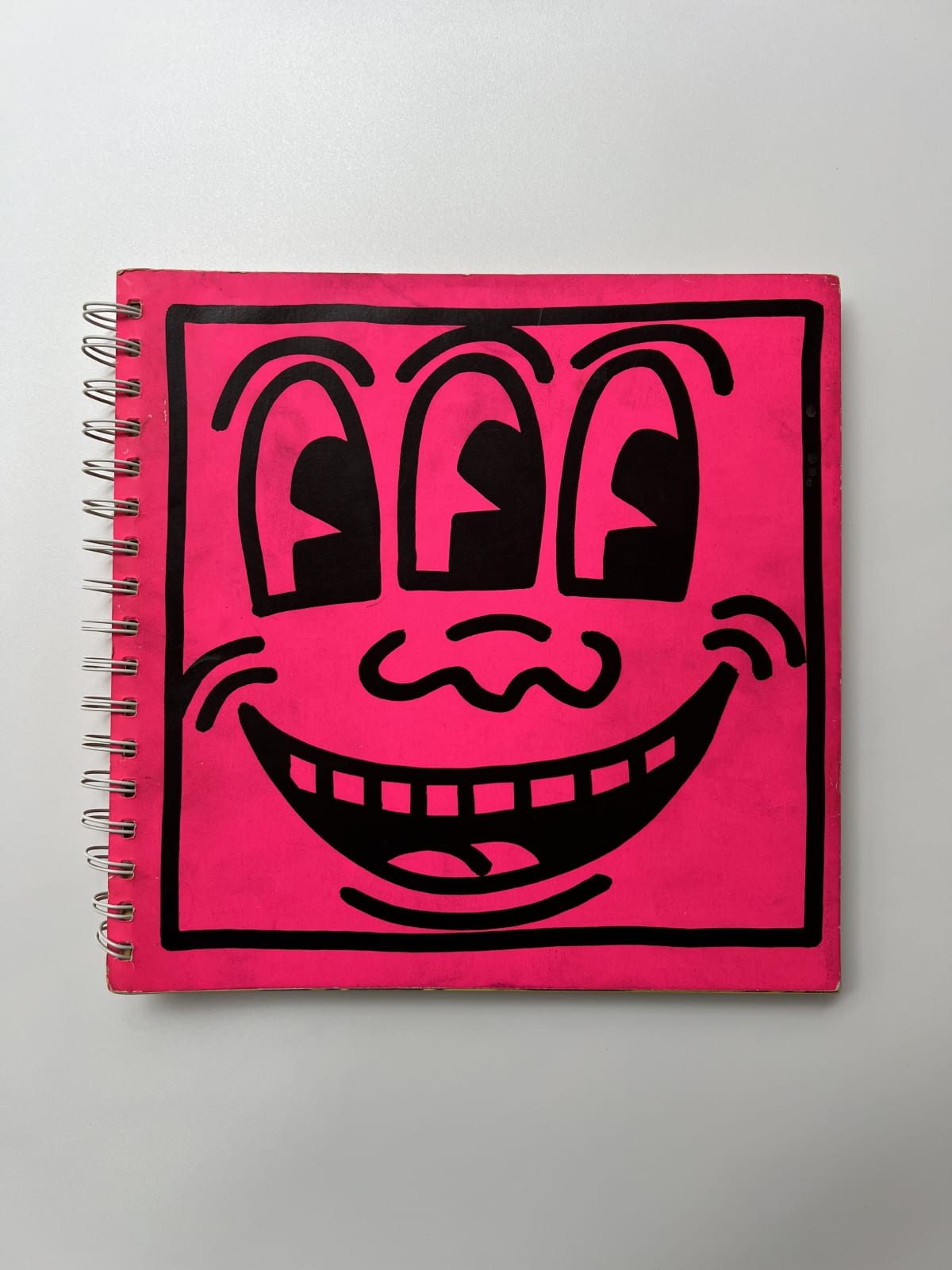 Keith Haring, UNTITLED ('REACHING FOR THE SKY' - Unique drawing on Tony Shafrazi catalogue), 1982
