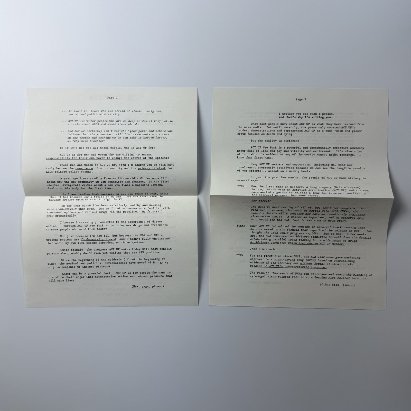 Keith Haring, 'THREE WISE MONKEYS' ('ACT UP' DIRECT MAIL FUNDRAISING PROJECT), 1989