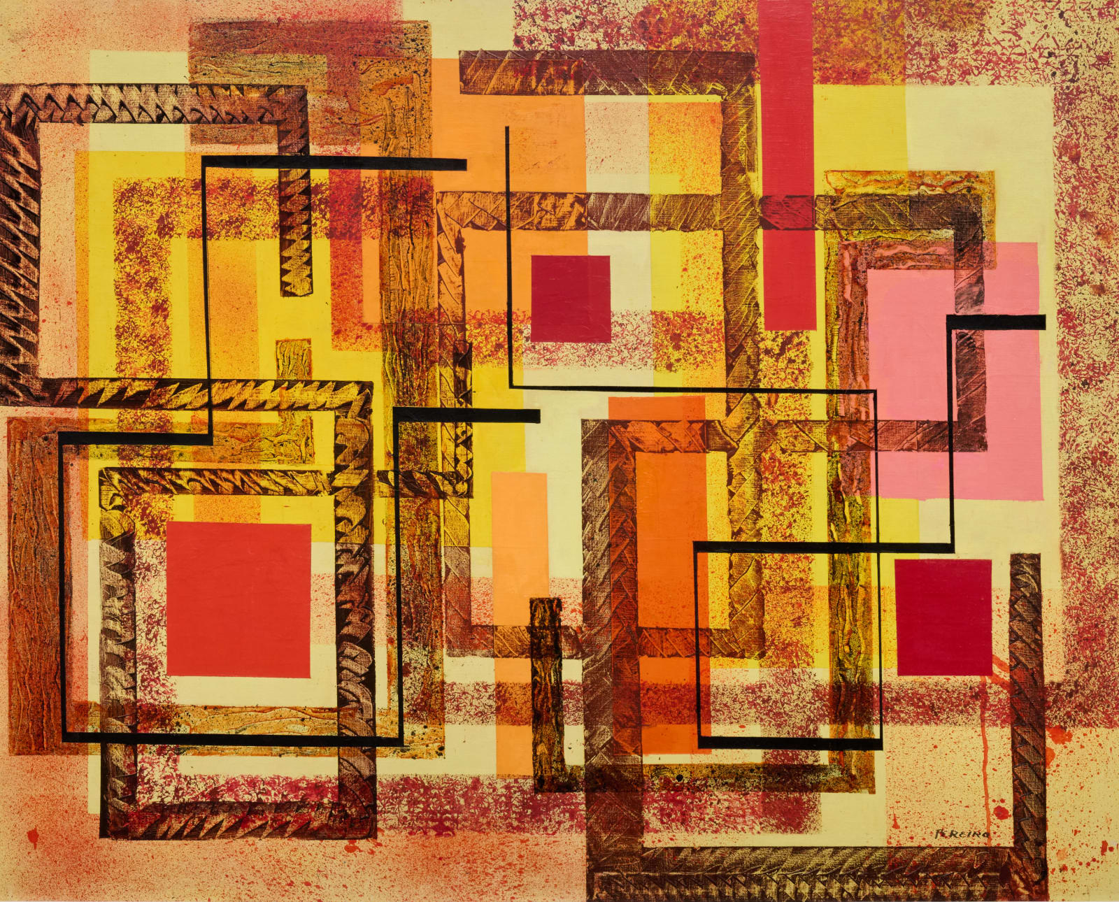 Irene Rice Pereira (1902-1971) Incandescent, 1952 Signed at lower right: Pereira Oil on canvas 40 x 50 inches 101.6 x 127 cm © Estate of I. Rice Pereira