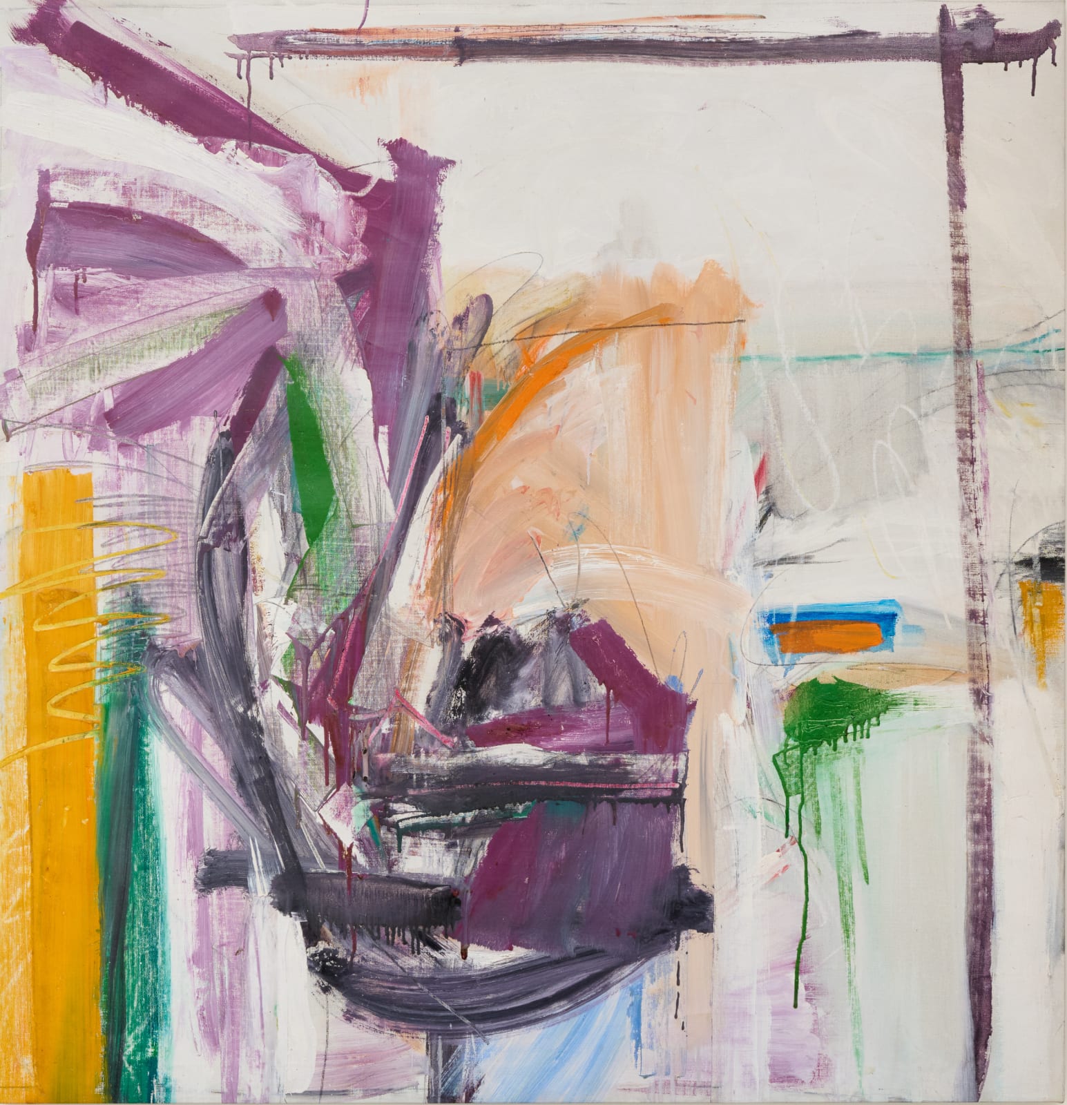 Mary Abbott (1921-2019) Untitled Oil on canvas 46¾ x 45⅛ inches 118.7 x 114.6 cm © The Estate of Mary Abbott