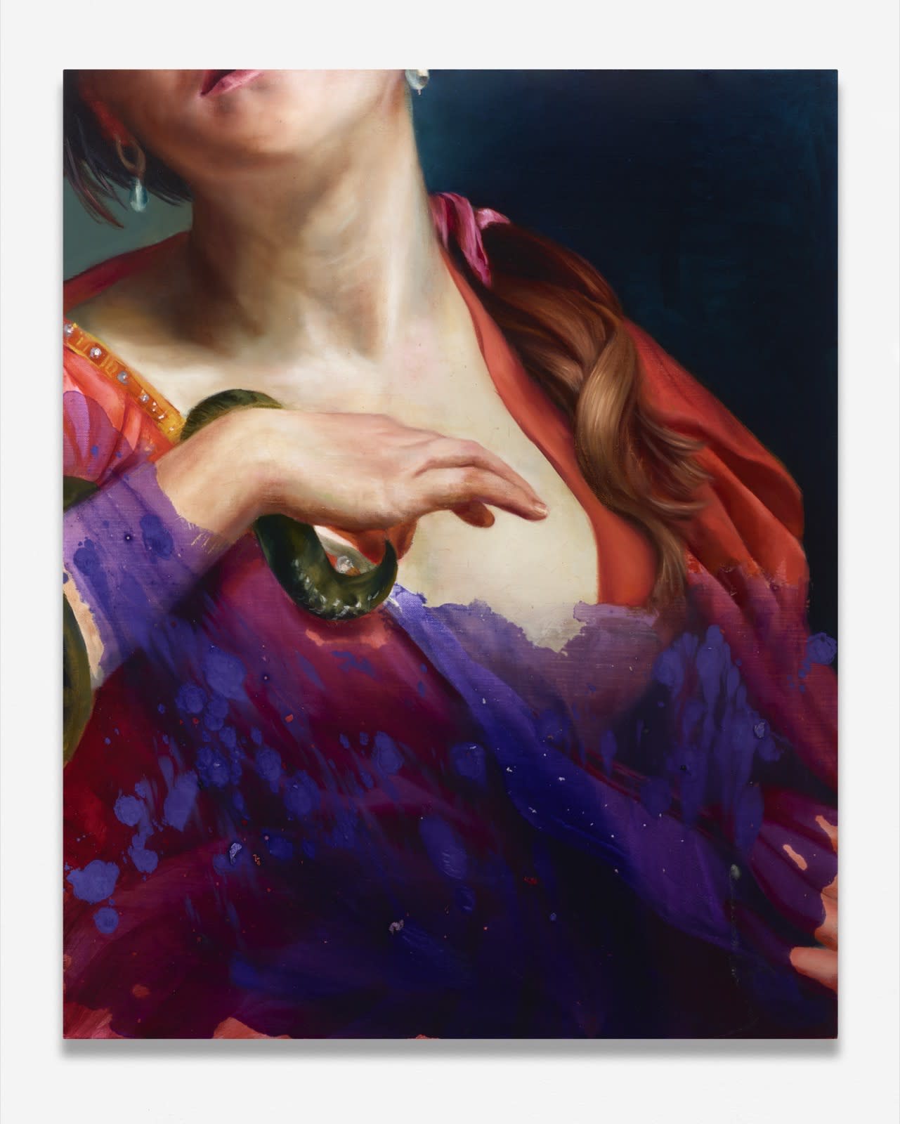 Angela Fraleigh, Kiss the snakebite to the hand, 2023