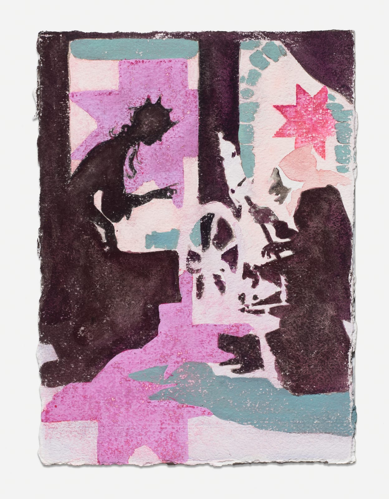 Angela Fraleigh, Study of Sleeping Beauty and Ghosts of Bolivia, 2023