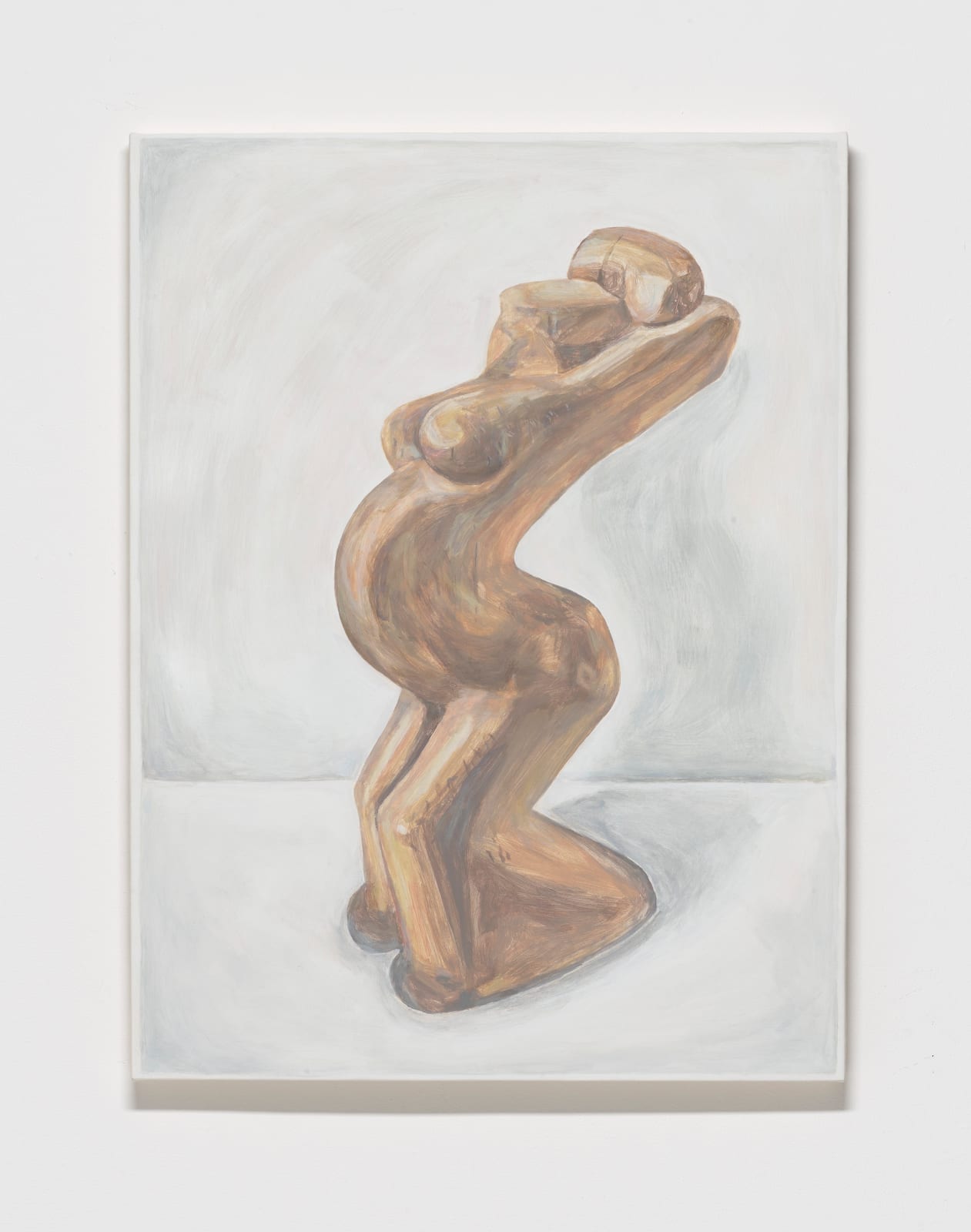 Francesca Fuchs, Stretching Woman (wood), 2024