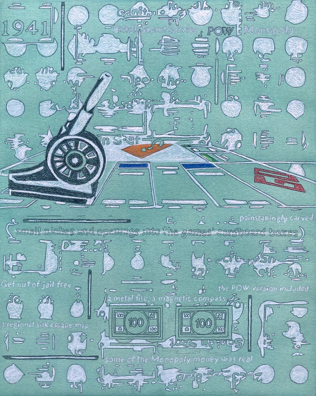 Robert Ruello, POW Monopoly, 2024