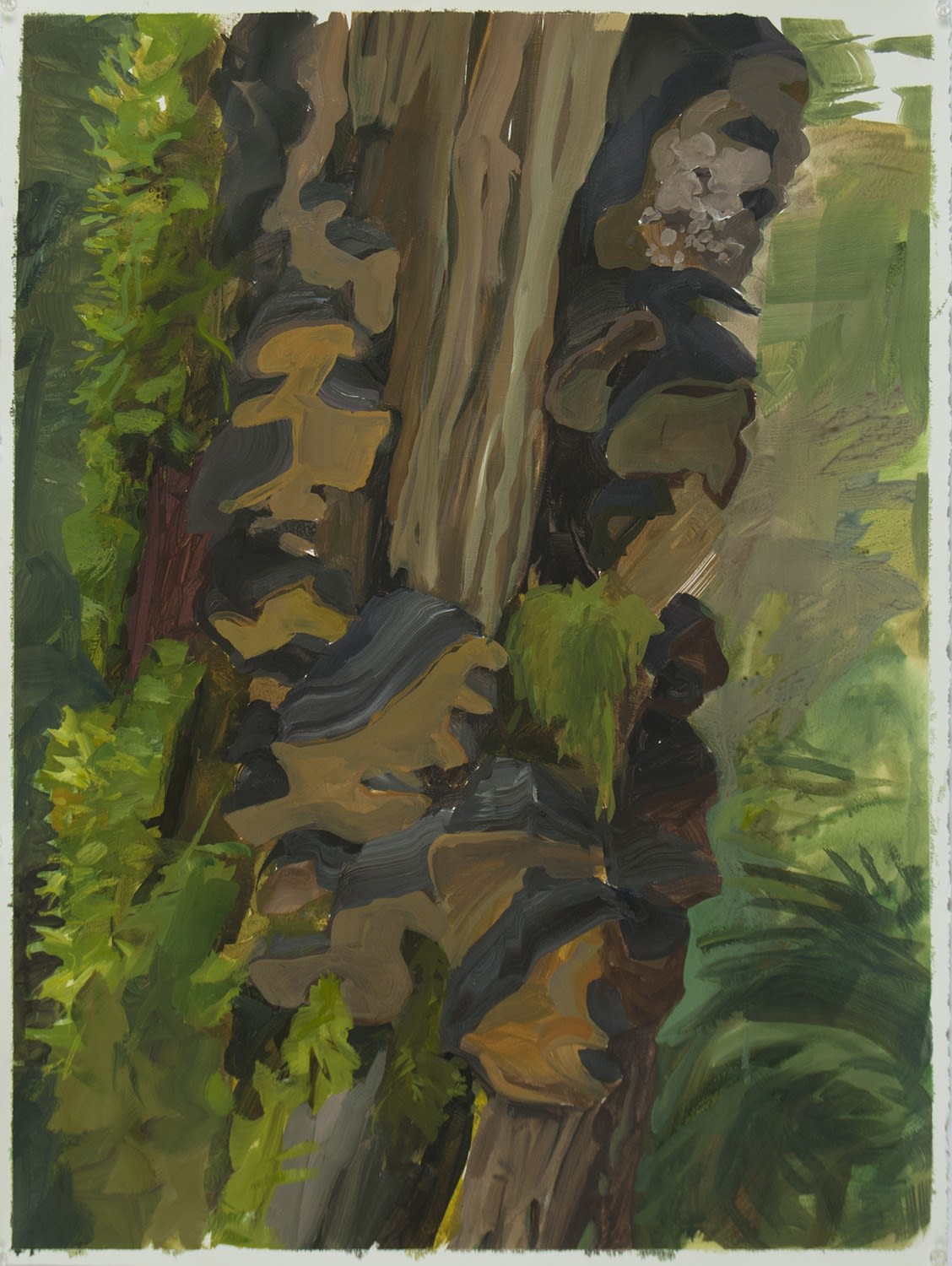 Kristin Musgnug, Snag with Bracket Fungi, 2015