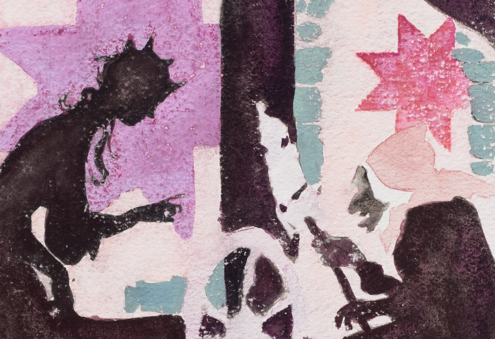 Angela Fraleigh, Study of Sleeping Beauty and Ghosts of Bolivia, 2023
