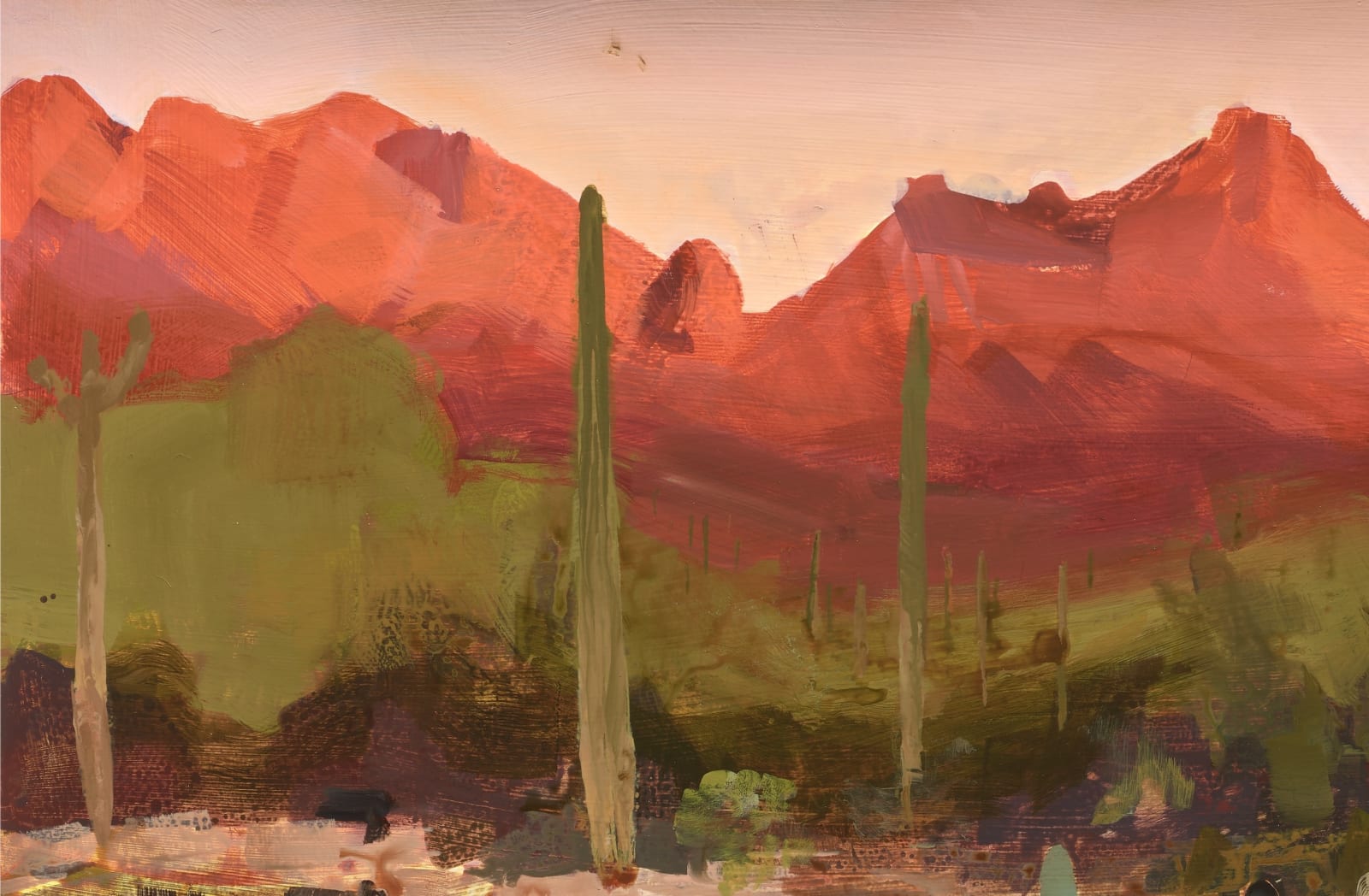 Kristin Musgnug, Prickly Pears at Sunset, 2025