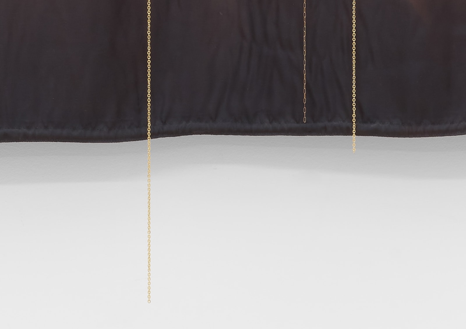 Marc Swanson, Untitled (Black Fabric with Chains), 2009