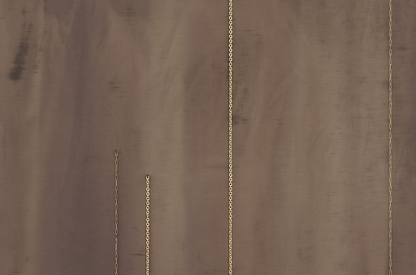 Marc Swanson, Untitled (Black Fabric with Chains), 2009