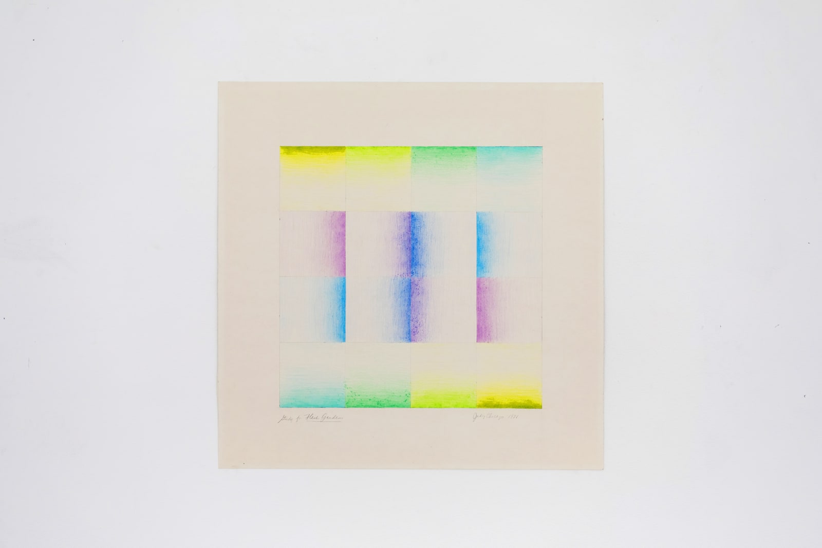 Judy Chicago, Study for Flesh Gardens (Purple/Blue/Green), 1971