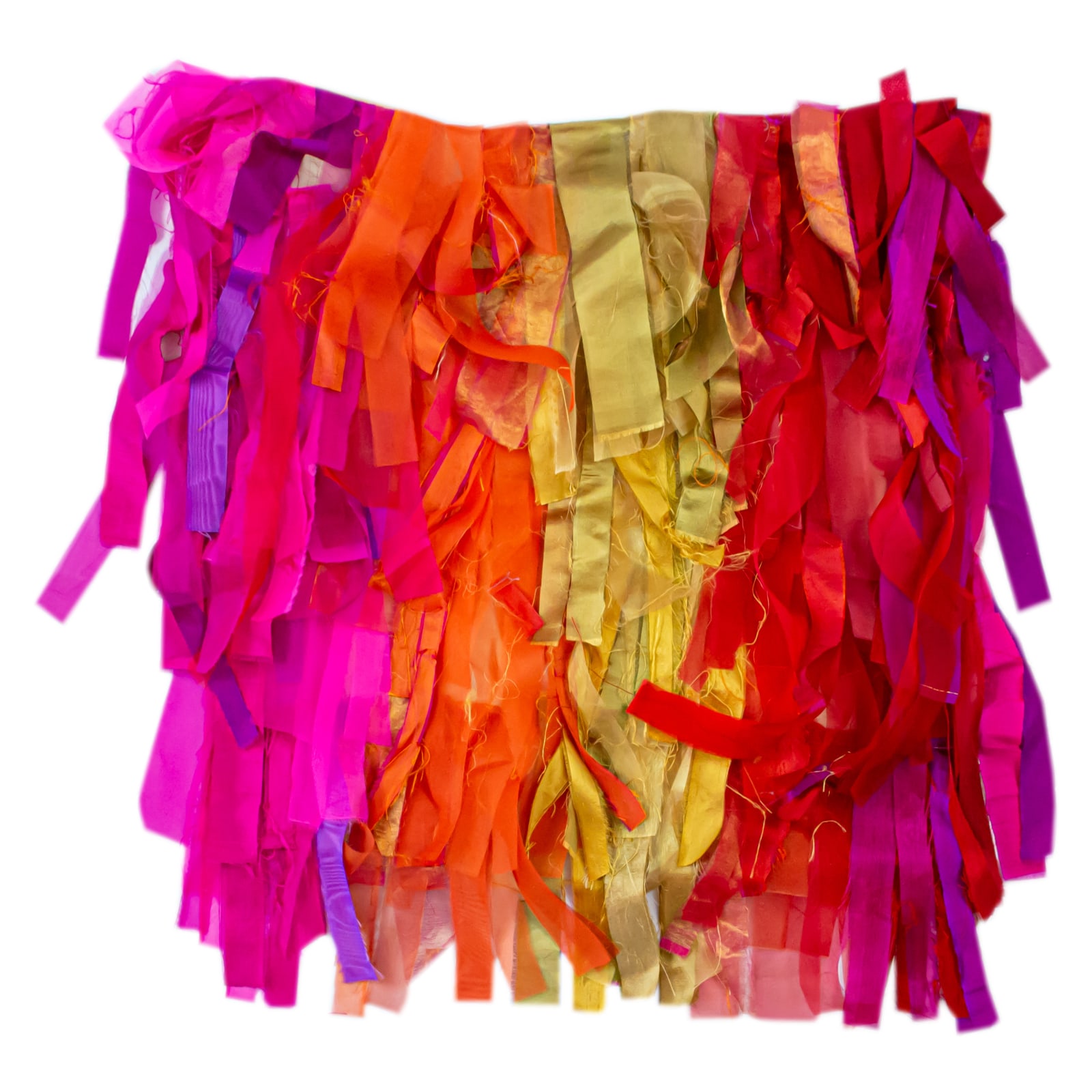Yolanda Sanchez Shanti, 2021 Silk fabric remnants, thread