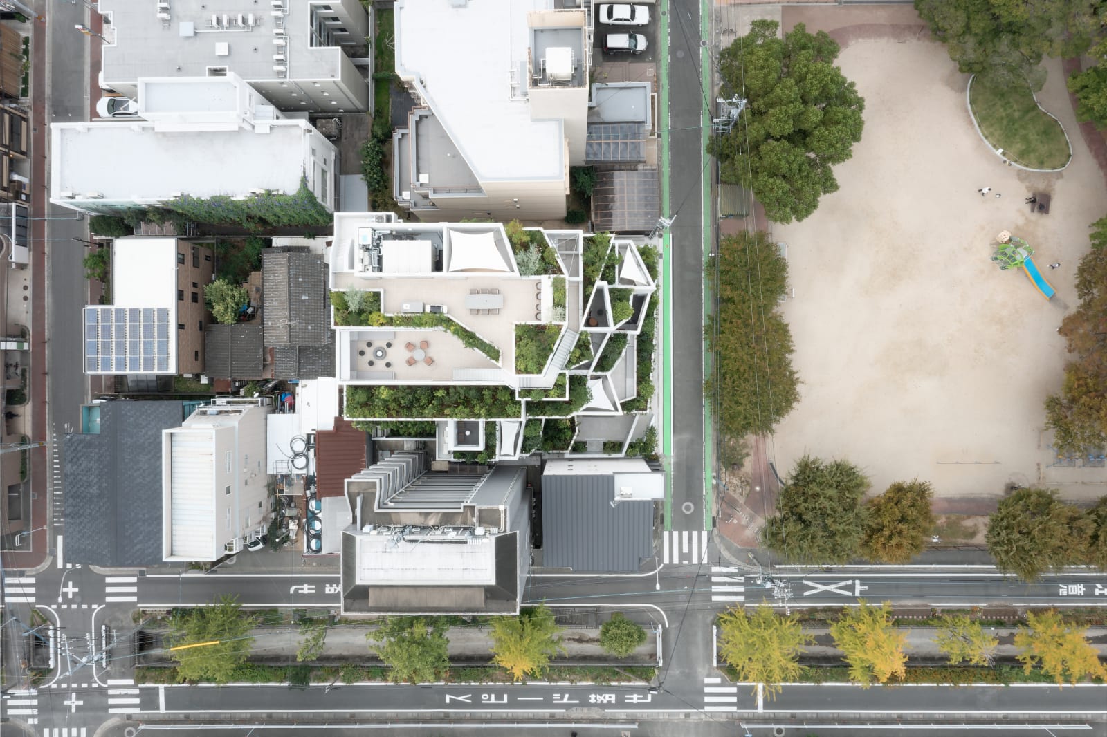 NOT A HOTEL FUKUOKA / Japan, axonometric + NKS2 architects + A.N.D., NOMURA Co., Ltd. / Japan