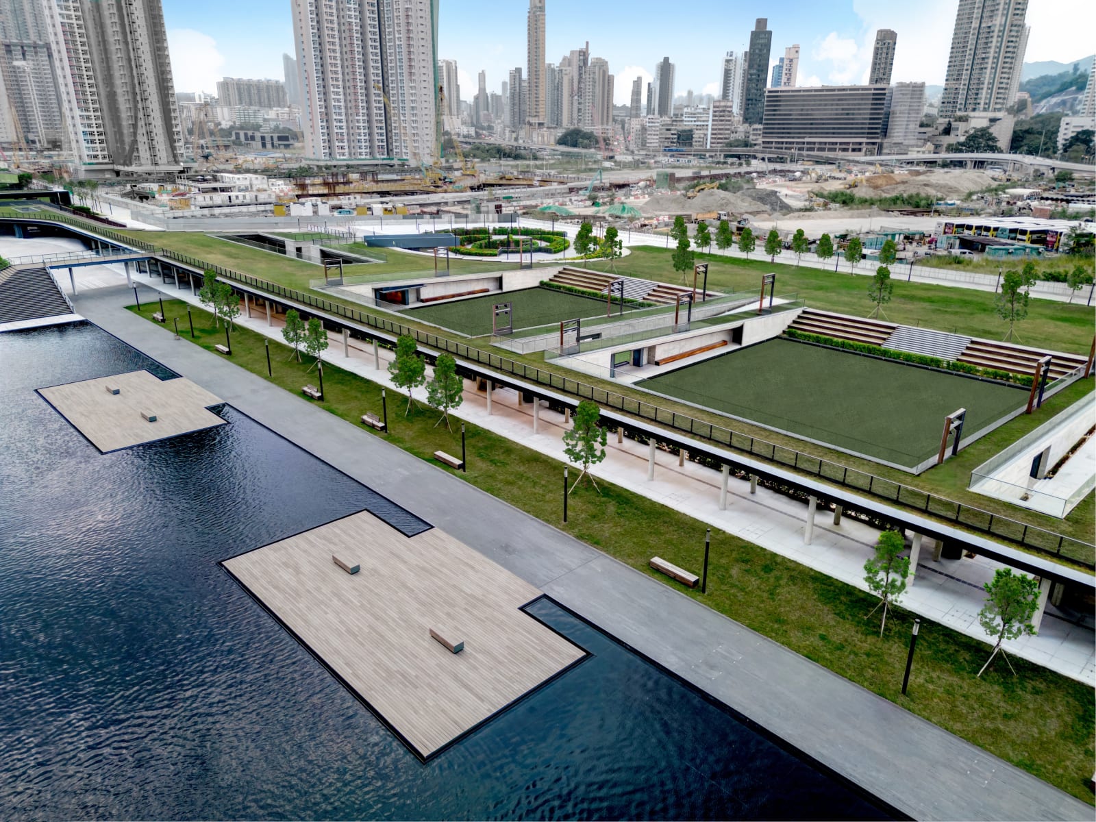 Kai Tak Station Square / Hong Kong, Architectural Services Department, the Government of the Hong Kong Special Administrative Region / Hong Kong