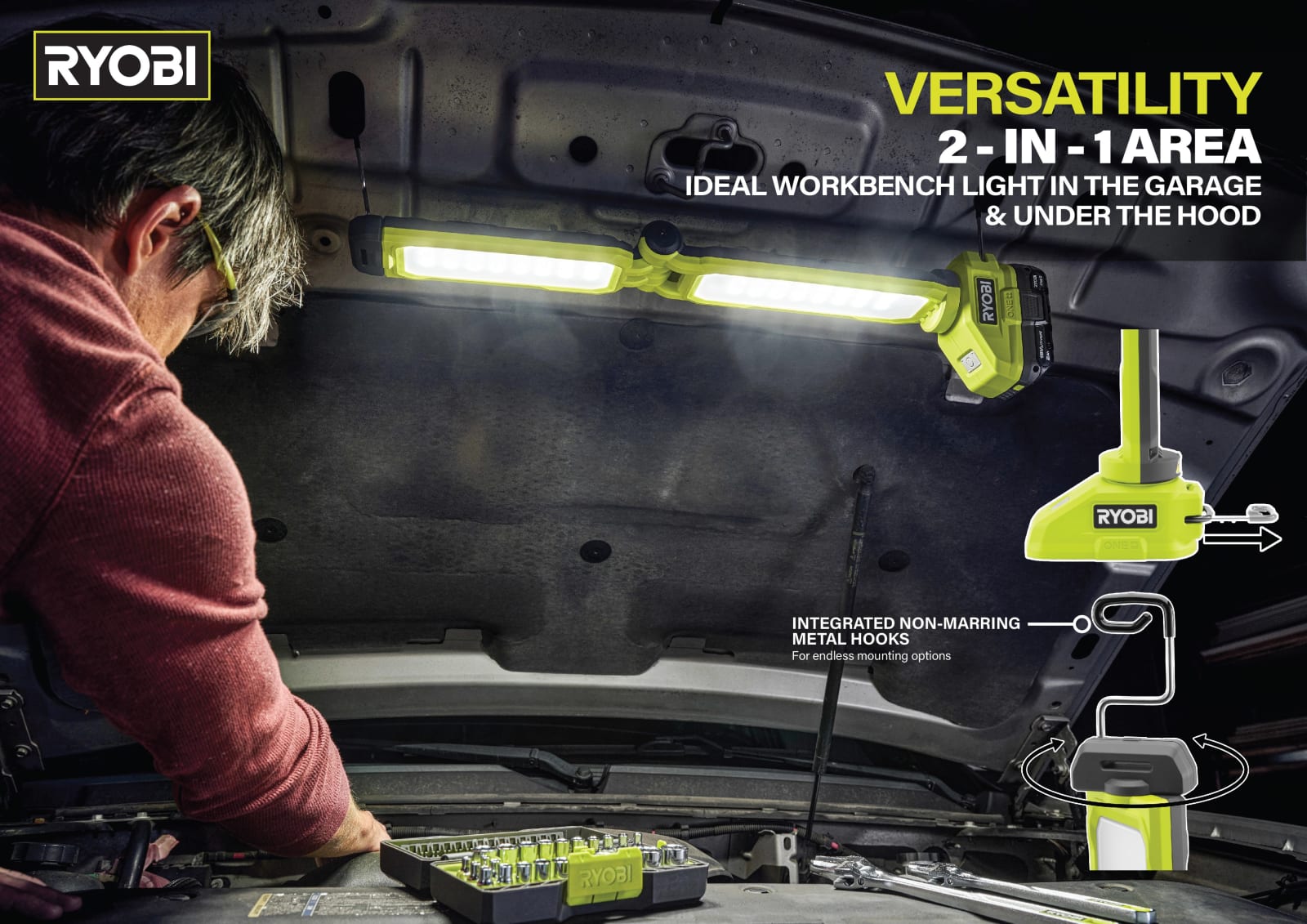RYOBI 18V ONE+ Workbench LED Light, Techtronic Industries Company Limited / Hong Kong