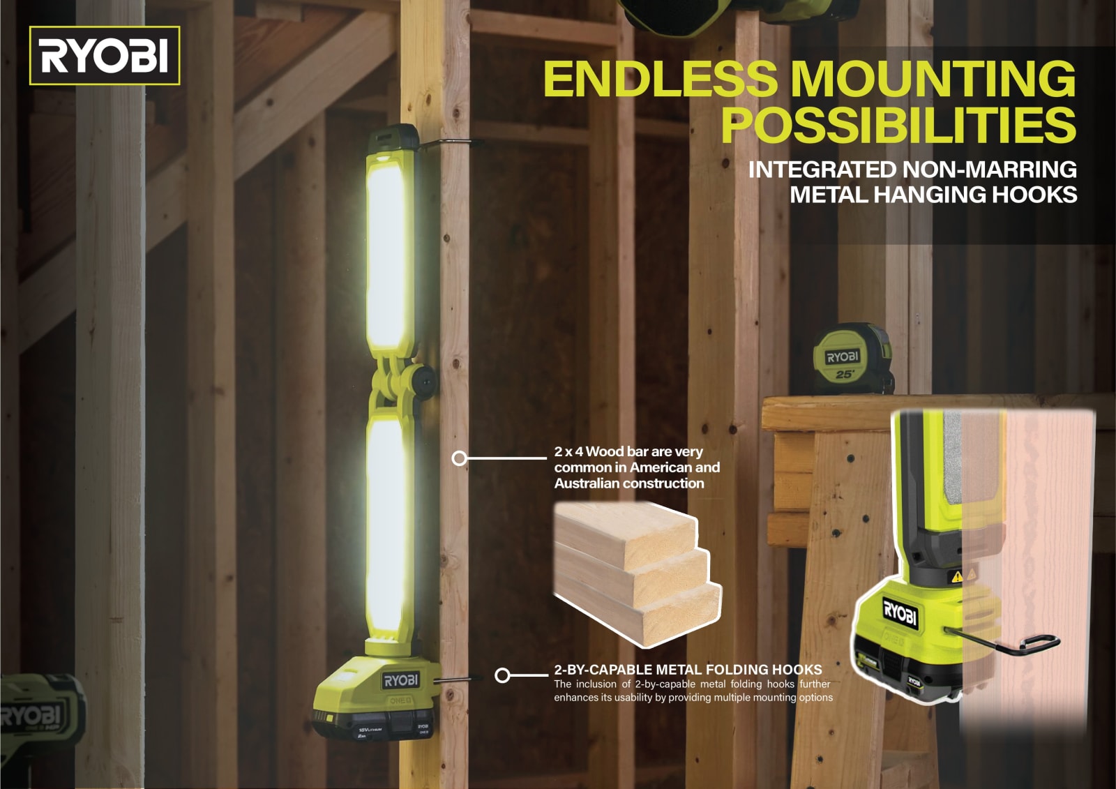 RYOBI 18V ONE+ Workbench LED Light, Techtronic Industries Company Limited / Hong Kong