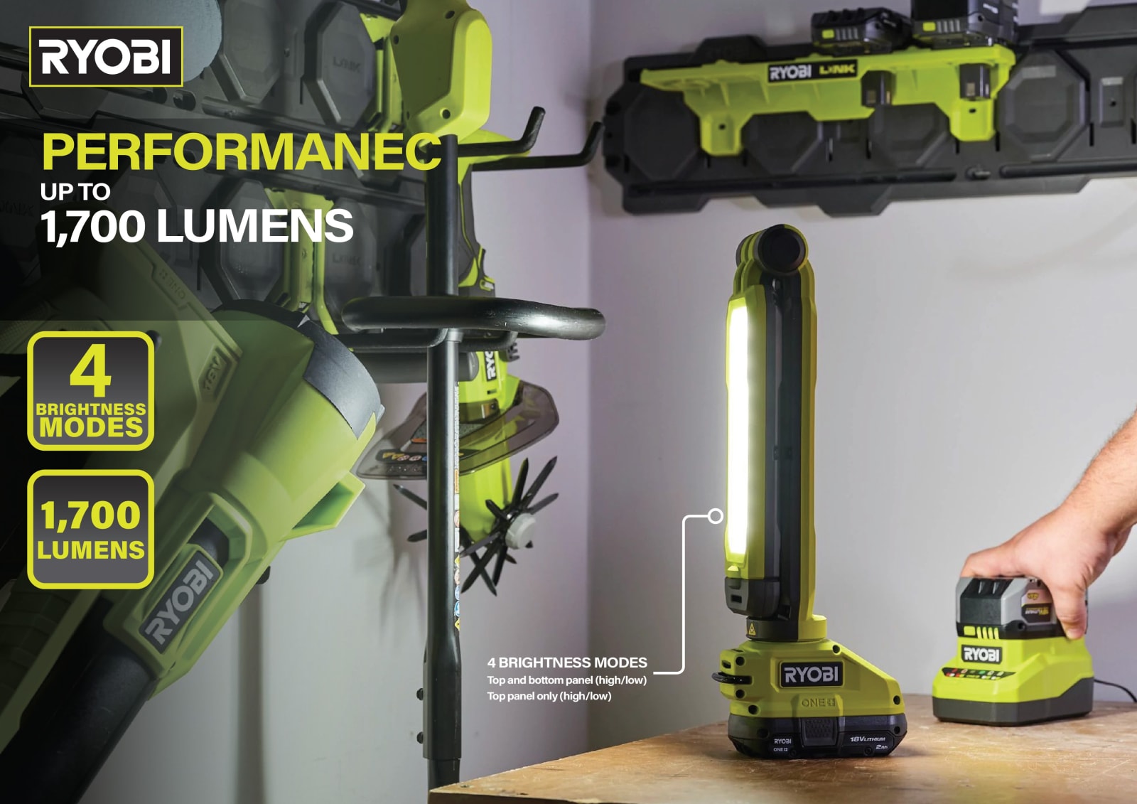 RYOBI 18V ONE+ Workbench LED Light, Techtronic Industries Company Limited / Hong Kong
