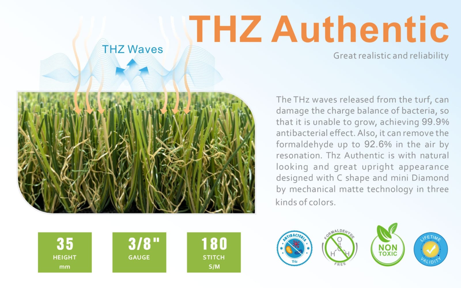 THZ Antibacterial Artificial Grass, All Victory Grass (guangzhou) Co., Ltd. / The Mainland