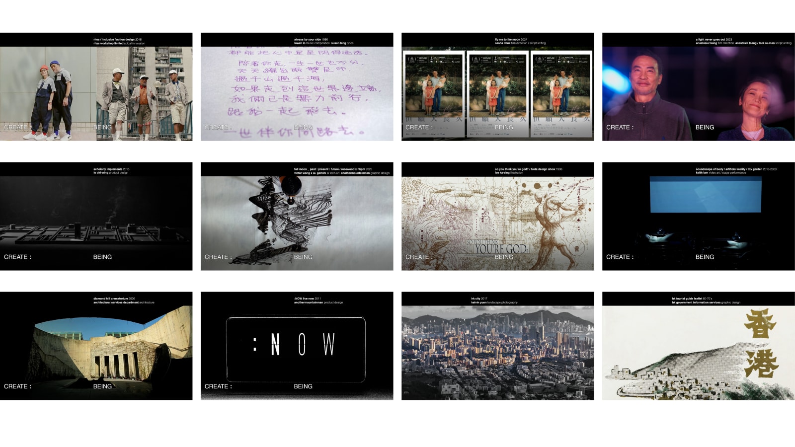 CCIDA / Create: Surviving · Living · Being, 84000 Communications Limited / Hong Kong