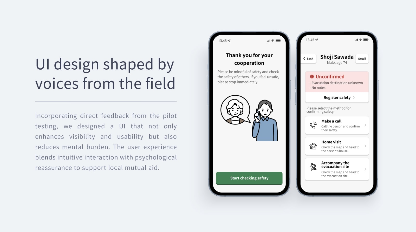 Mutual Aid Evacuation Support Service, NEC Corporation / Japan