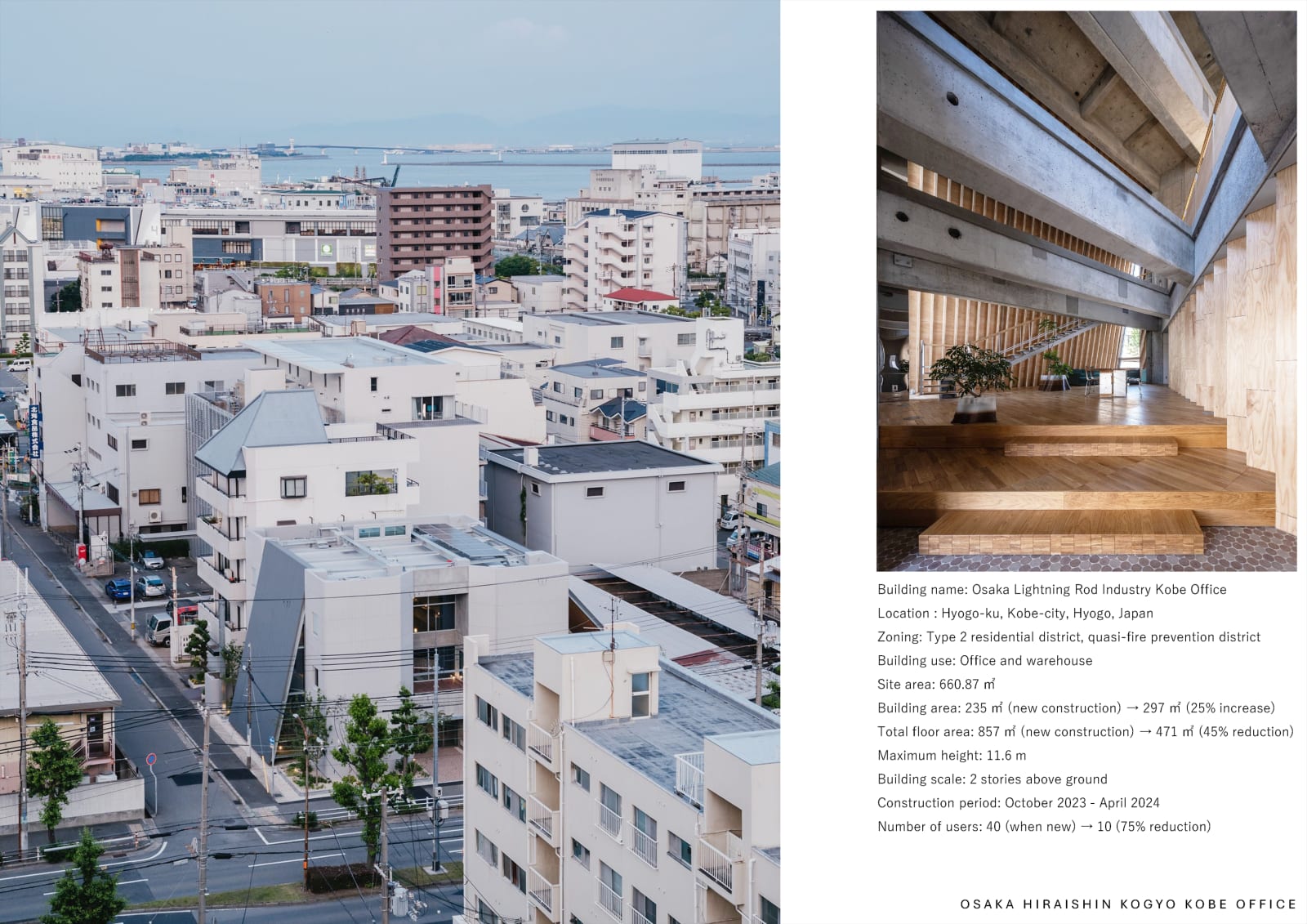 OSAKA HIRAISHIN KOGYO KOBE OFFICE / Japan, TAKENAKA CORPORATION / Japan