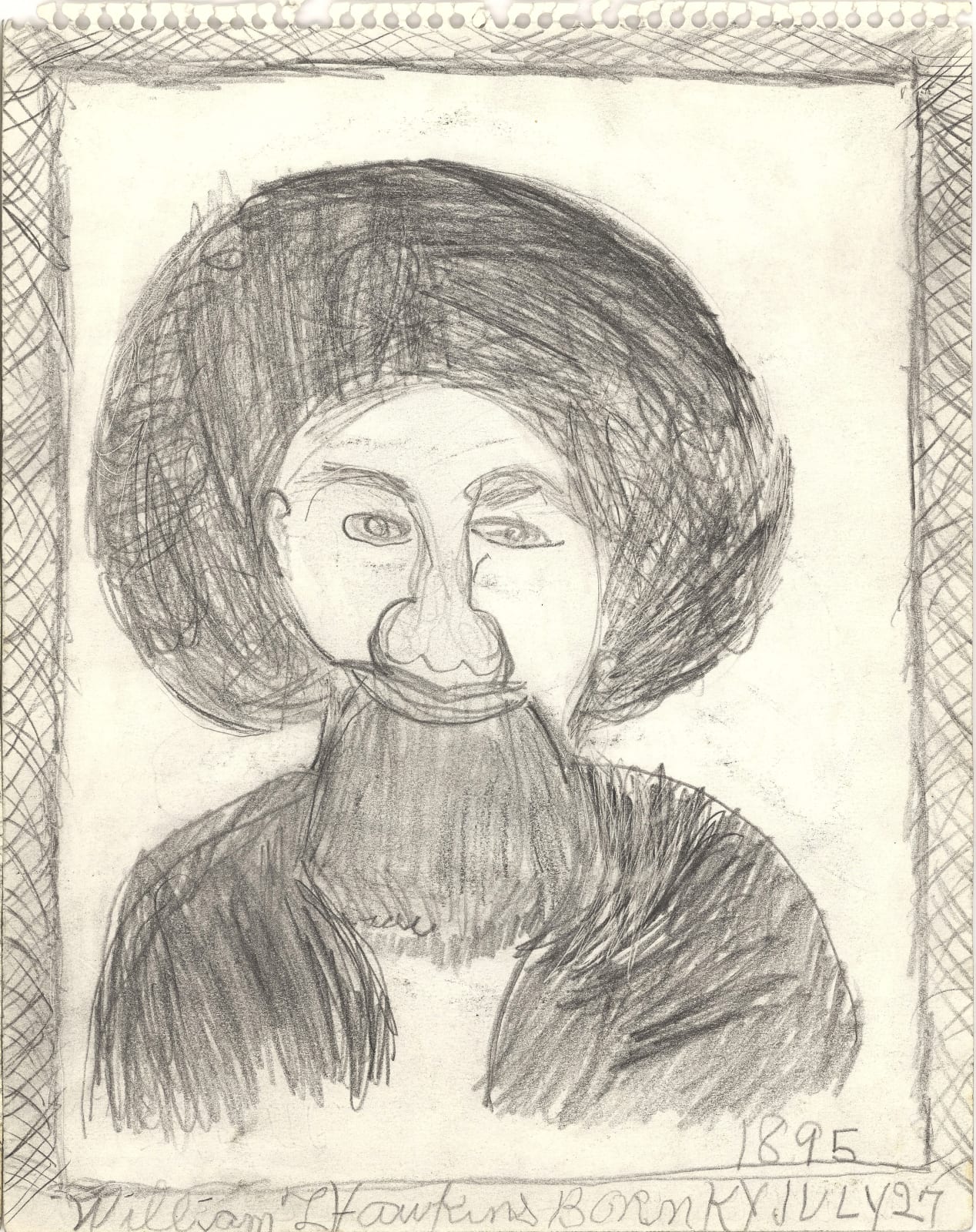 Self-Portrait Graphite on paper 14 x 11 in. (35.6 x 27.9 cm) (WH 415) SOLD
