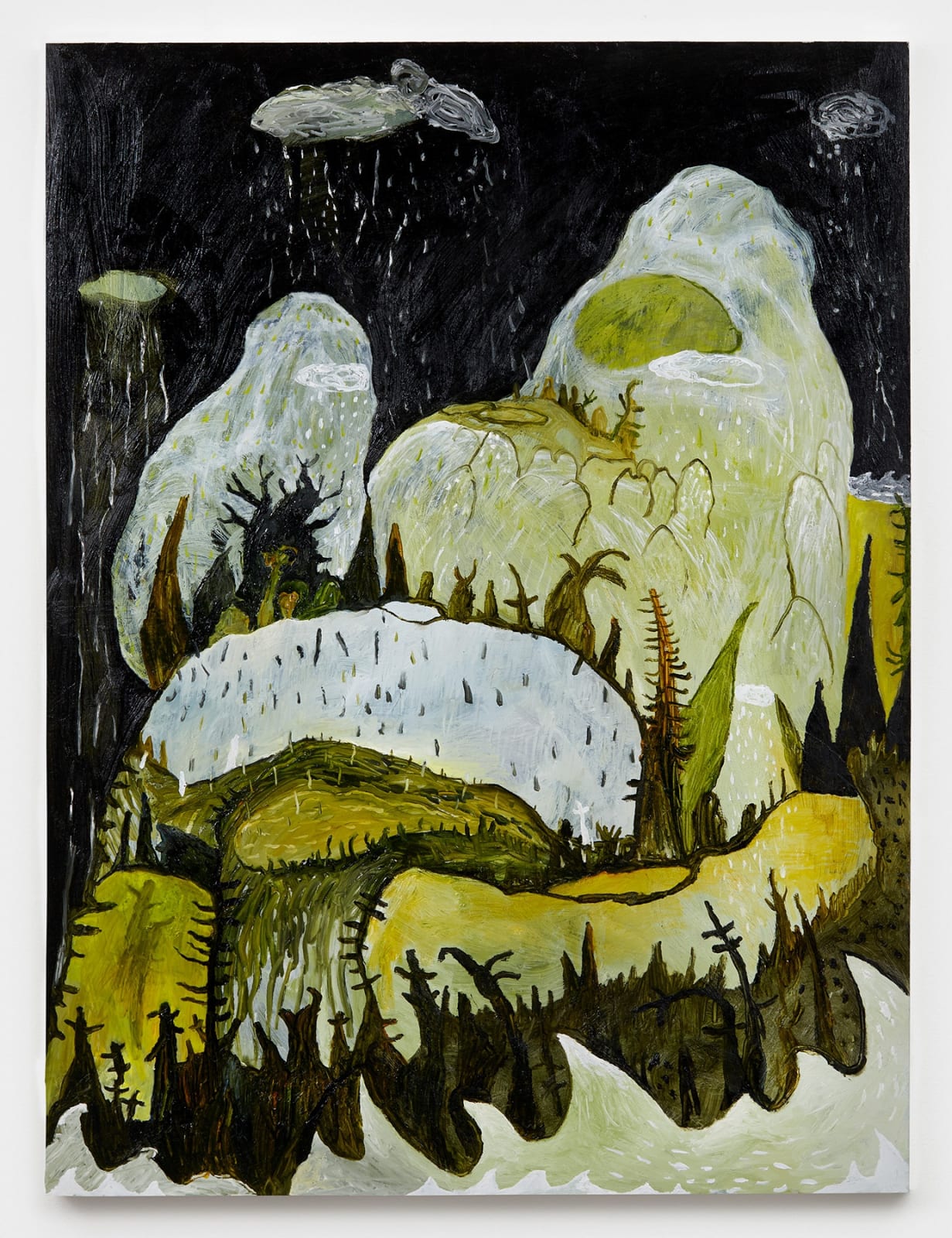 Ghost Mountain Deluge, 2022 Oil on wood panel 48 x 36 in. (121.9 x 91.4 cm.) (ML 38) $13,000