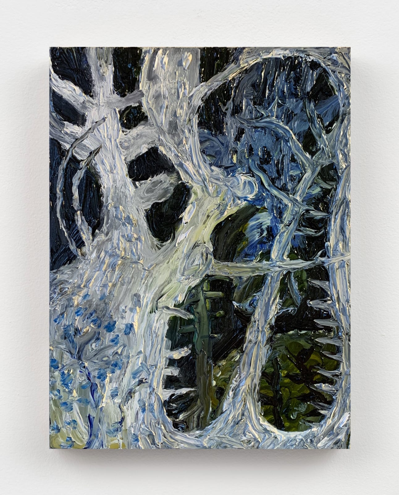 Thicket #3, 2021 Oil on wood panel 8 x 6 in. (20.3 x 15.2 cm.) (ML 28) $3,200