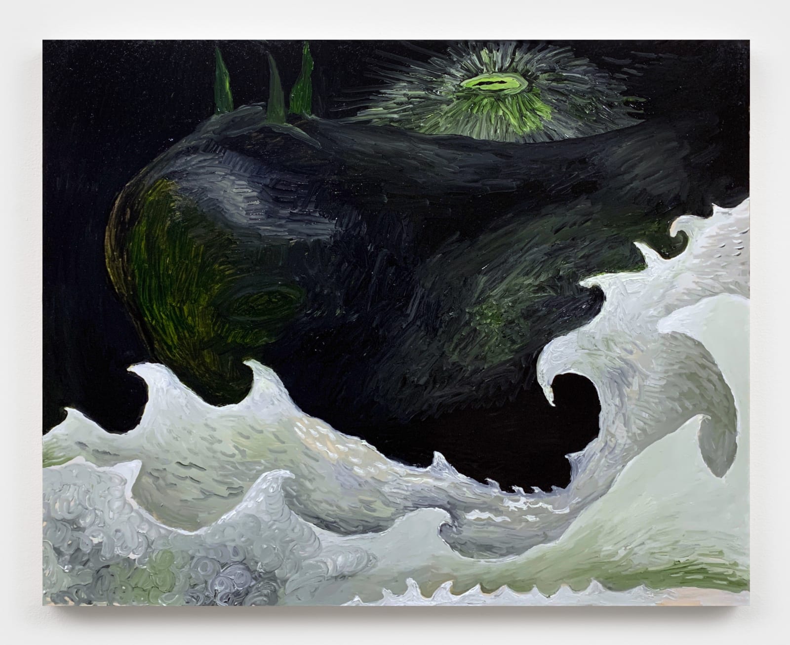 Waves upon a sea too far to reach, 2021 Oil on wood panel 24 x 30 in. (61 x 76.2 cm.) (ML 23) SOLD