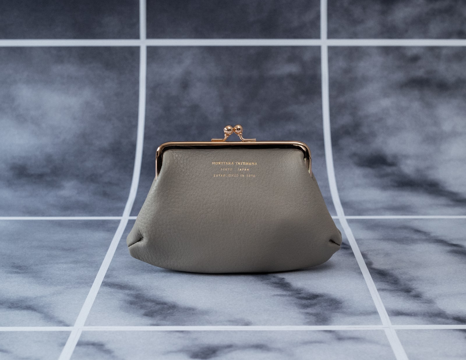 〈29〉GAMAGUCHI PURSE S, GRAY, 2019