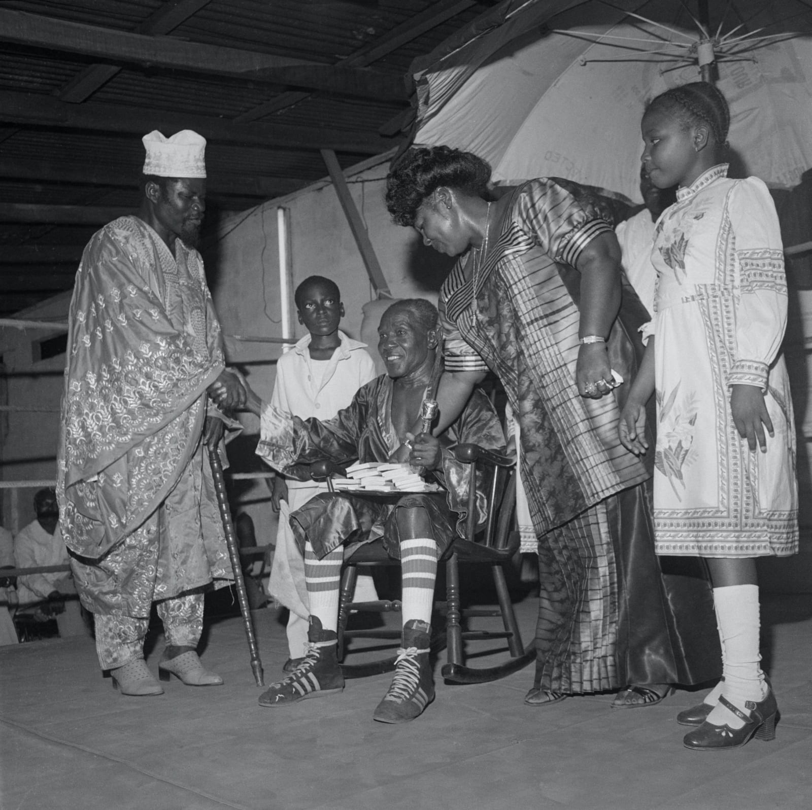 James Barnor, Roy “The Black Flash” Ankrah, Ceremonial Award, Accra, 1970s