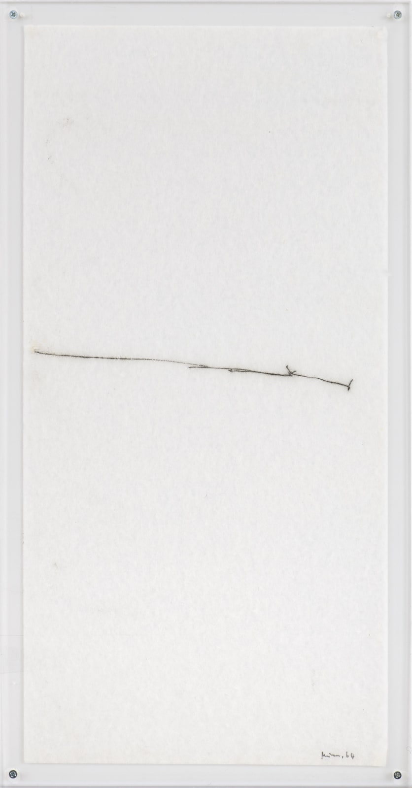 Mira Schendel, Linha horizontal decrescente, 1964