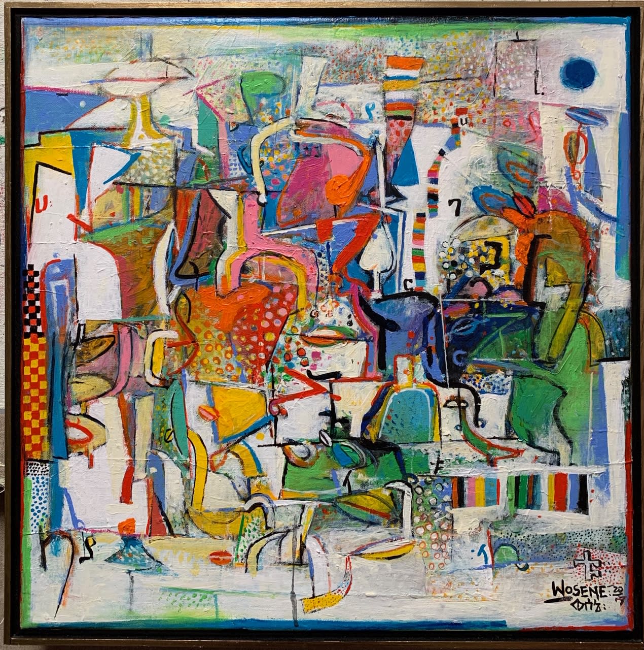 Wosene Worke Kosrof, Dancing with Words III , 2017