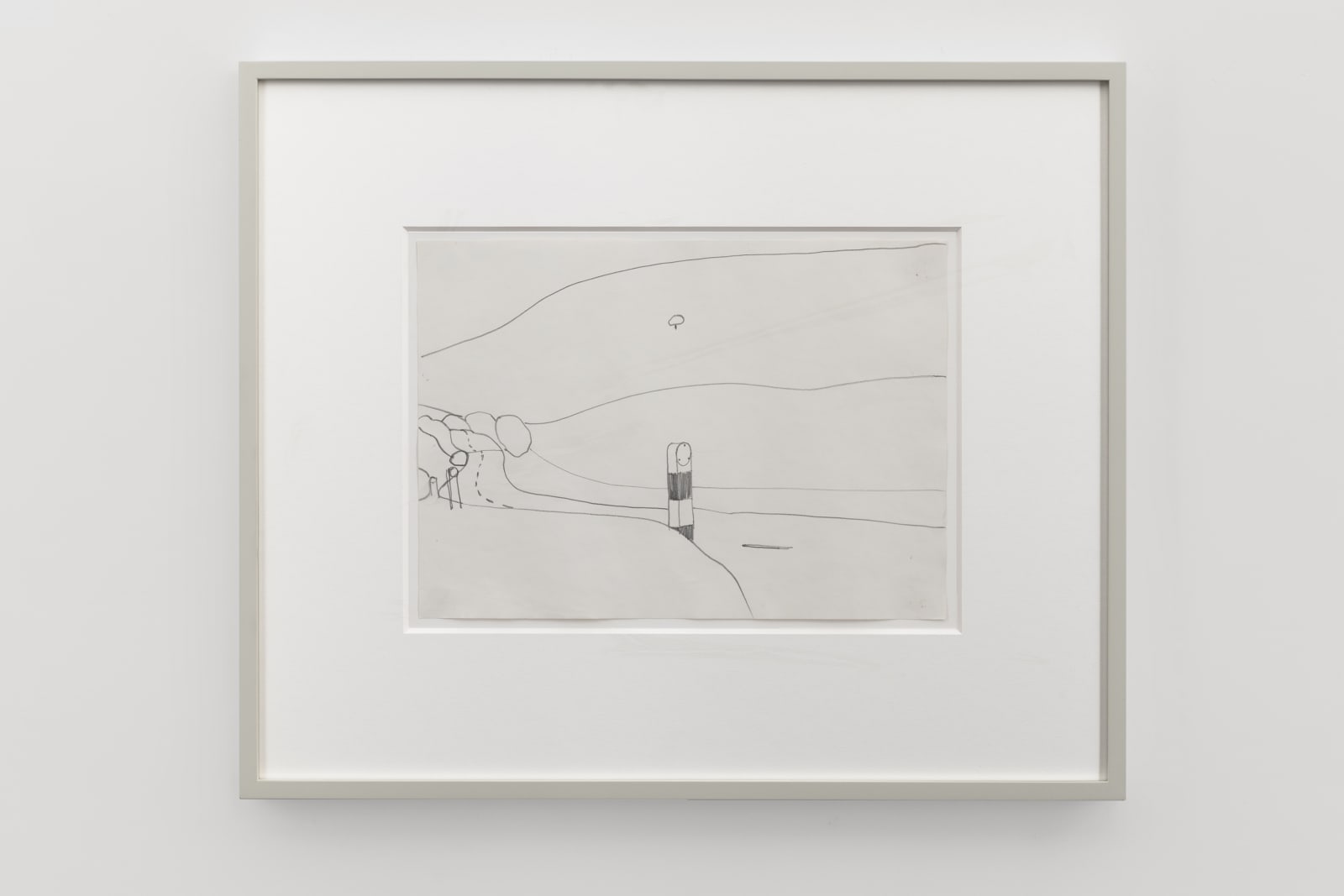 Landscape Drawing, 1967 signed, dated on verso pencil on paper 25.3 x 35.5 cm. 10 x 14 in.