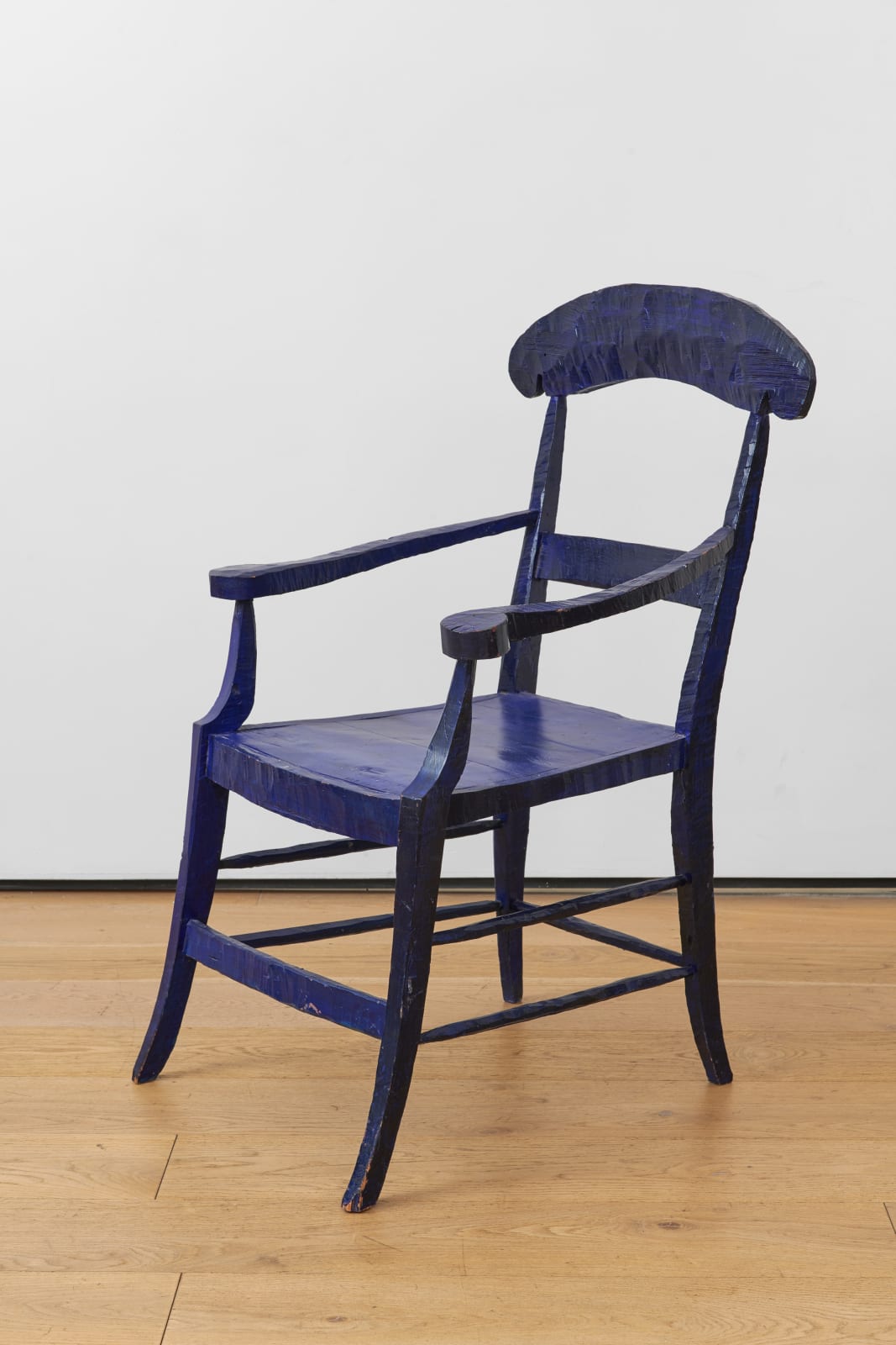 Gauguin’s Chair, 1984 Titled and inscribed ‘BOB LAW 84’ painted carved wood, unique 99.5 x 54.5 x 63 cm. 39 1/8 x 21 1/2 x 24 3/4 in.