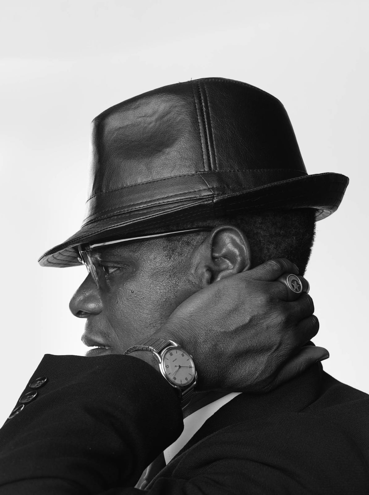 Samuel Fosso (Cameroonian, b. 1962) From the series 'African Spirits' L_003066 (Malcolm X), 2008 Ilford Fiberbased Glossy Paper Image: 40" x 30" (101.5 x 76 cm) Framed: 40 7/8" x 30 7/8" (104 x 78.5 cm) Edition of 5 plus 2 Artist's Proofs