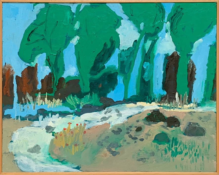 Maria Andrade, Bosque com corredeira (Forest with rip tide), 2020