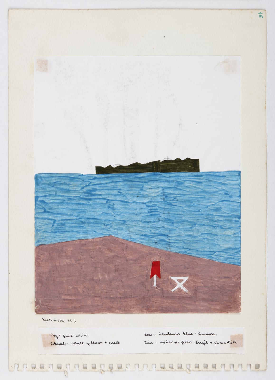 Eleonore Koch, Sem título (Caderno de desenho n. 8) VERSO, 1973