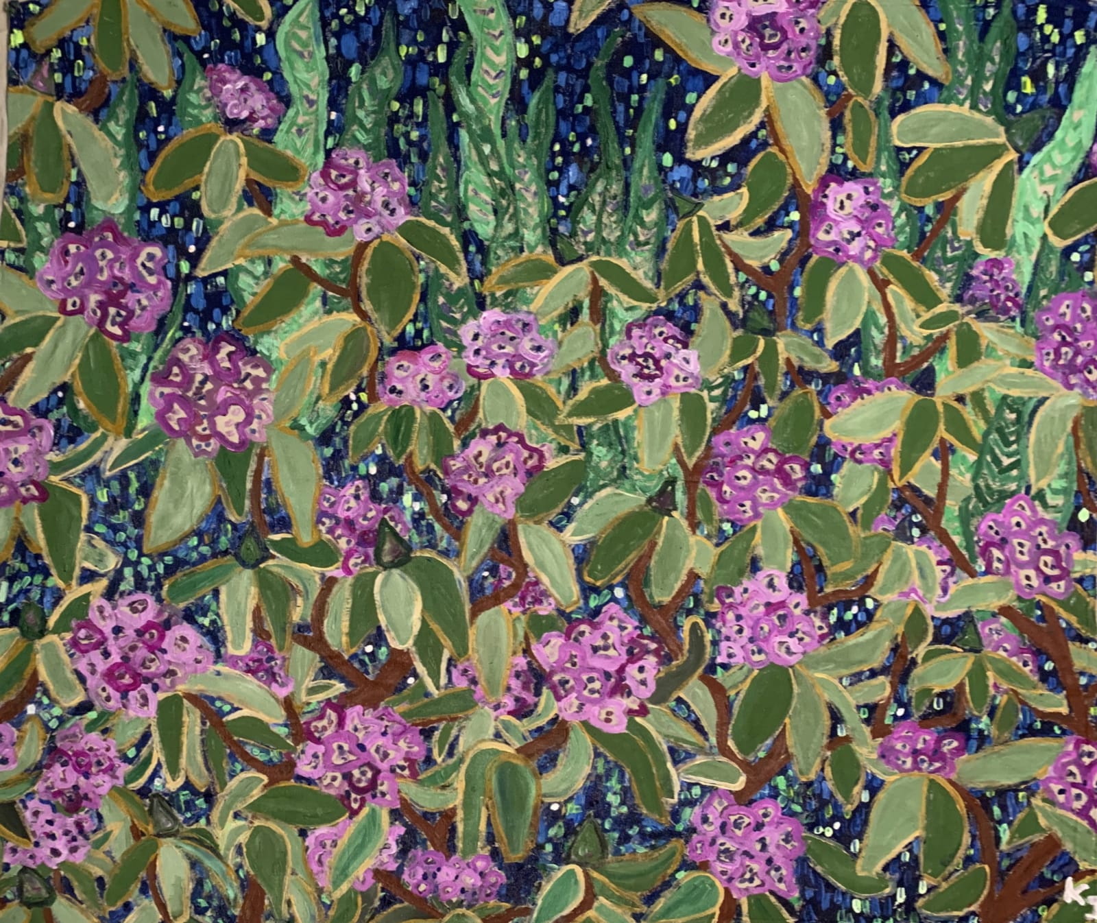painting of rhododendeon