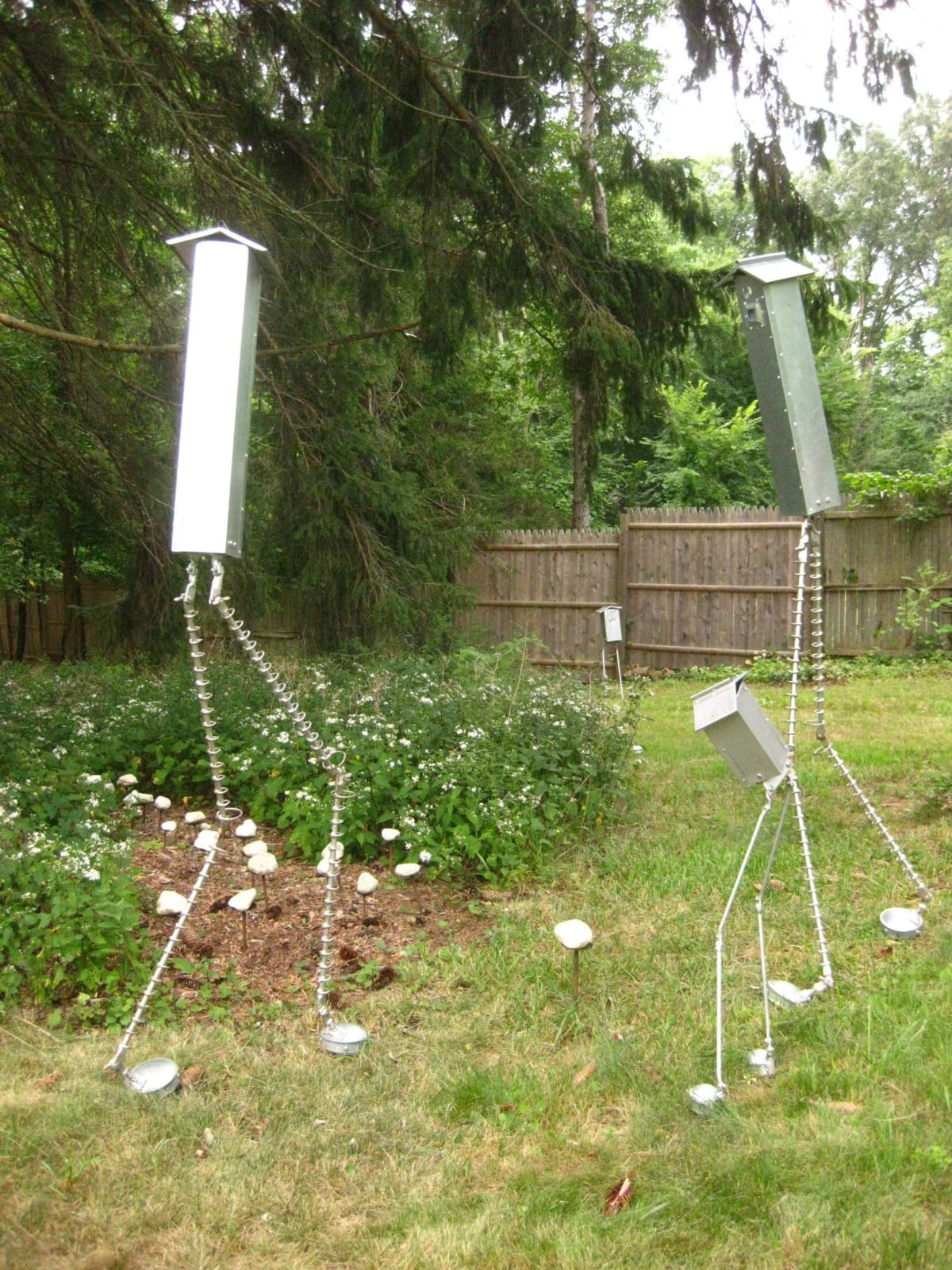 Two pairs of sculptures