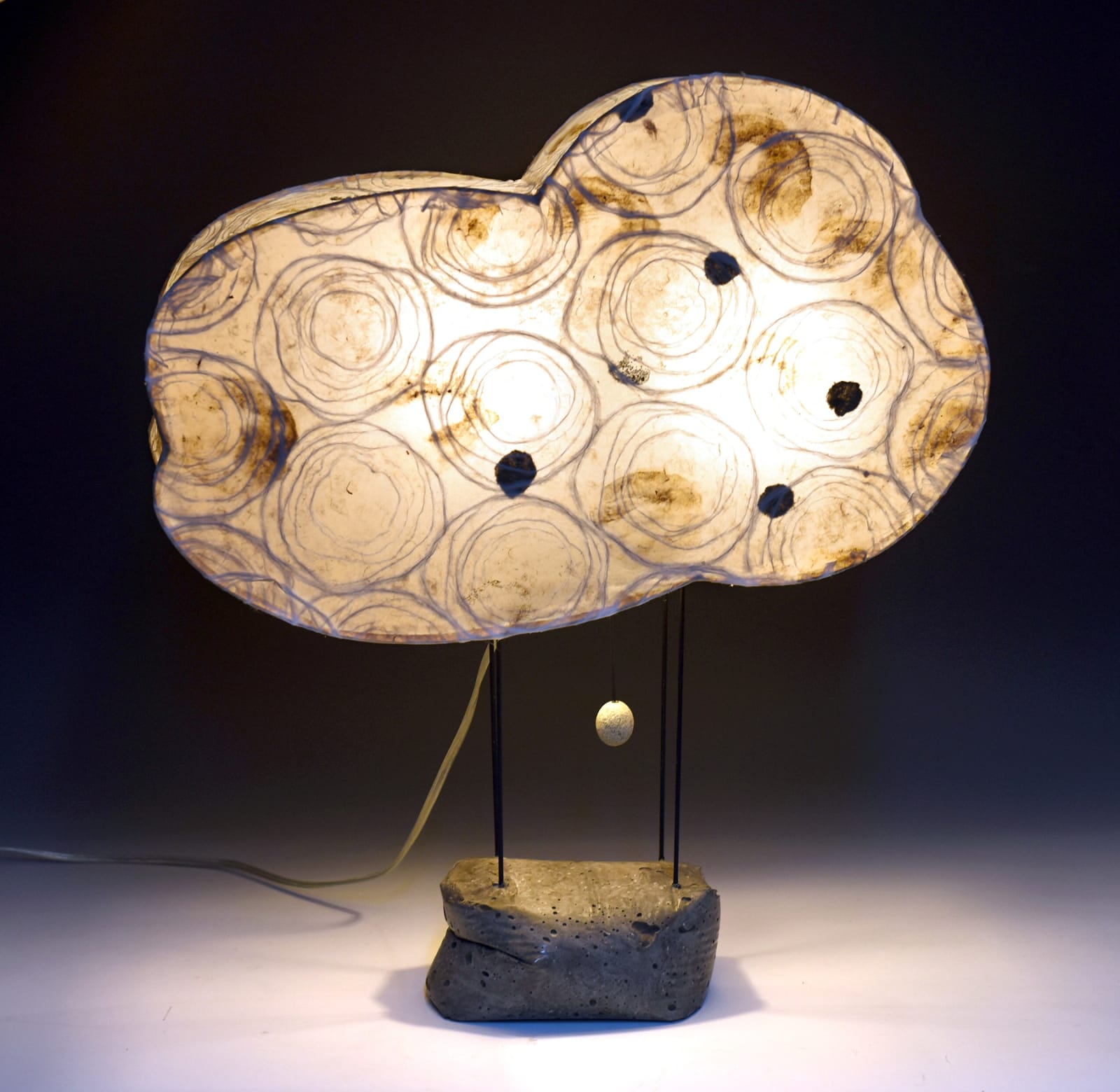 cloud paper metal lamp